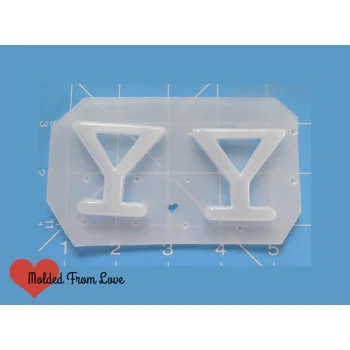 2 Open Martini Glass shapes ..
