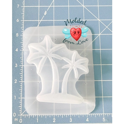 Palm Trees Soap Or Bath Bomb Handmade Plastic Mold