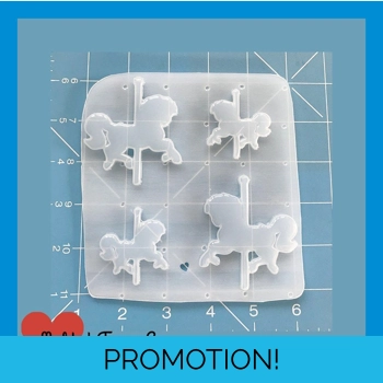 New! Set of 4 Lovely Carouse..