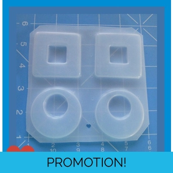 2 Retro Square Dangles and 2..