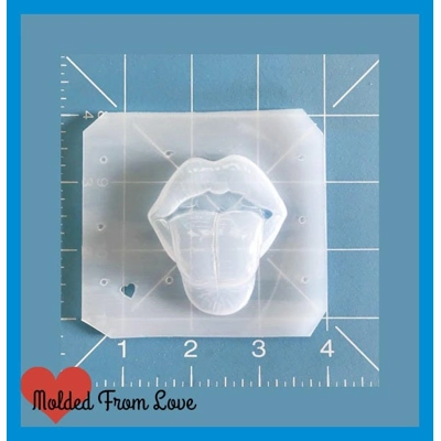 Jody's Sexy Lips with Tongue Out handmade Plastic Mold