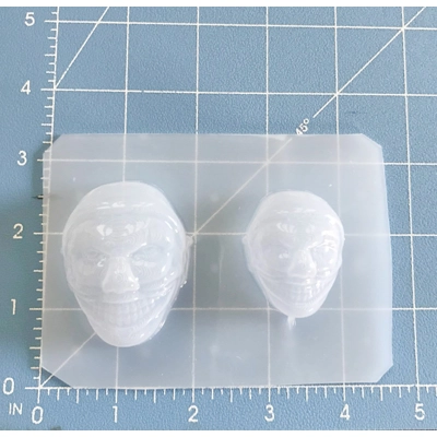NEW! set of 2 Twist Clown Heads Handmade Plastic Mold