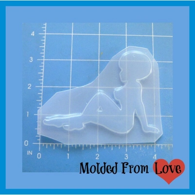 African Beauty No. 2 Mud Flap Girl Plastic Resin Mold