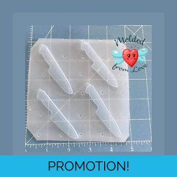 4 small Butcher Knives Handm..