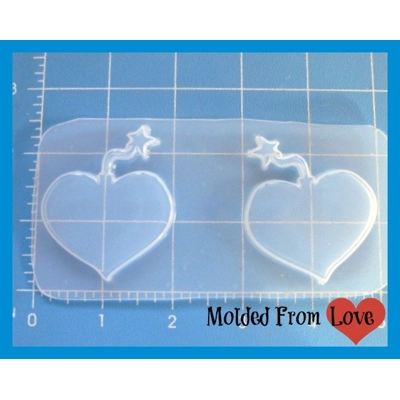 My Heart Bombs Flexible Plastic Handmade Resin