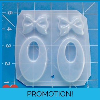 2 Open Flat Oval Drops and 2..