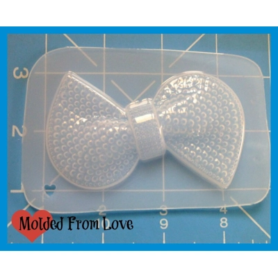 Deluxe Blinged Out Glam Bow Handmade Plastic Resin Mold
