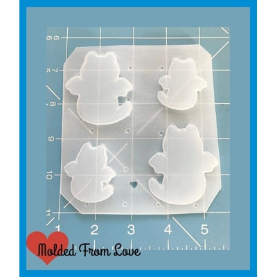 Kawaii Cat With Bat Wings Blanks Left And Right Handmade Flexible Plastic Mold Kawaii Cat With Bat Wings Blanks Left And Right Handmade Flexible Plastic Mold