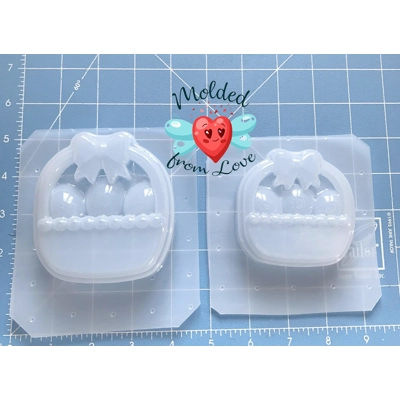 Cute Easter Basket with Eggs Soap Or Bath Bomb/Chocolates/Wax/Clay/Plaster Handmade Plastic Resin Mold Cute Easter Basket with Eggs Soap Or Bath Bomb/Chocolates/Wax/Clay/Plaster Handmade Plastic Resin Mold