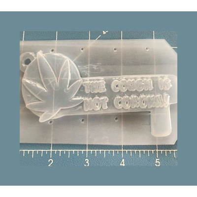 The Cough is Not Corona! No Touch Door Hook Handmade Flexible Plastic Resin Mold The Cough is Not Corona! No Touch Door Hook Handmade Flexible Plastic Resin Mold