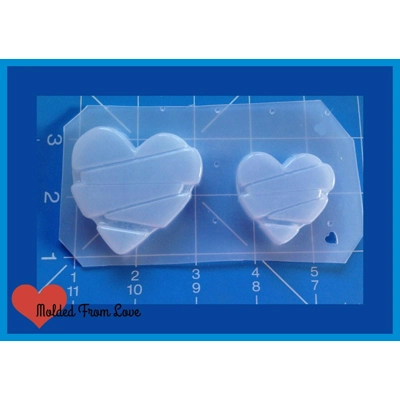 MFL Shattered Hearts Handmade Plastic Mold