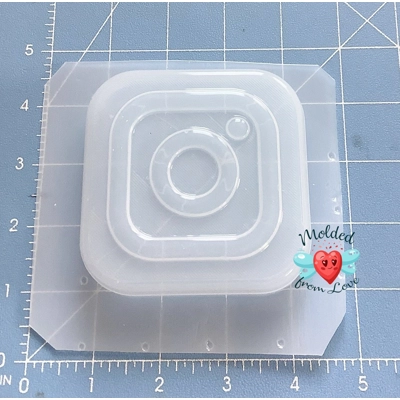 Social Media Symbol #1 Soap Or Bath Bomb Handmade Plastic Resin Mold