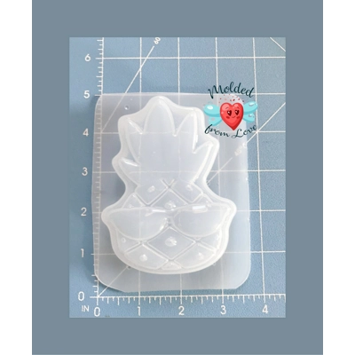 Pineapple with Sunglasses Soap Or Bath Bomb Handmade Plastic Mold