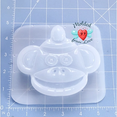 Retro Sock Monkey Soap/Bath Bomb Handmade Plastic Mold