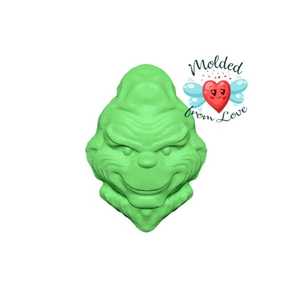I Must Stop Christmas From Coming Green Mean Guy Soap Or Bath Bomb/Chocolate/Wax/Clay/Plaster Handmade Plastic Mold I Must Stop Christmas From Coming Green Mean Guy Soap Or Bath Bomb/Chocolate/Wax/Clay/Plaster Handmade Plastic Mold