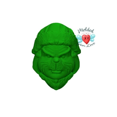 Loathe Entirely Green Mean Guy Soap Or Bath Bomb/Chocolate/Wax/Clay/Plaster Handmade Plastic Mold