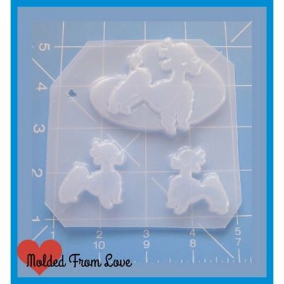 NEW Atomic Poodle Pallet 3 Cavity handmade Plastic Mold NEW Atomic Poodle Pallet 3 Cavity handmade Plastic Mold