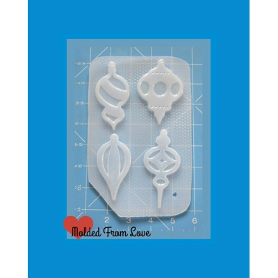 Retro/Vintage style Detailed Christmas Ornaments Handmade Plastic Resin Mold Retro/Vintage style Detailed Christmas Ornaments Handmade Plastic Resin Mold