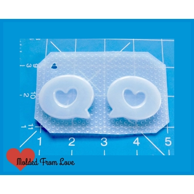 2 Love Speech Bubbles Handmade Plastic Mold 2 Love Speech Bubbles Handmade Plastic Mold