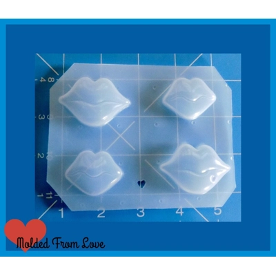 4 different size Kissy Lips Handmade Plastic Mold 4 different size Kissy Lips Handmade Plastic Mold