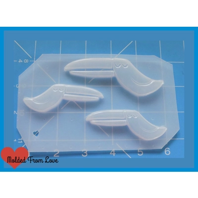 Lounge Series 3 Retro Toucans  handmade Plastic Mold