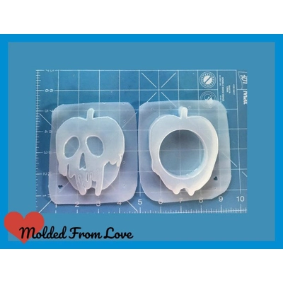 Poison Apple Trinket Box  Handmade Plastic Resin Mold