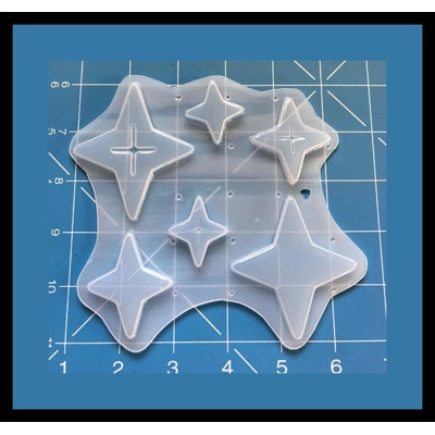 NEW! Atomic Diamond Stars Pallet of 6 handmade Plastic Mold NEW! Atomic Diamond Stars Pallet of 6 handmade Plastic Mold