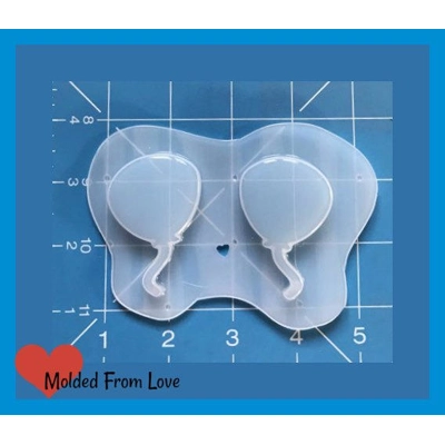 2 Floating Balloons Handmade Plastic Mold 2 Floating Balloons Handmade Plastic Mold