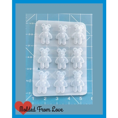New Small Size Kawaii Bears! Chose a Pallet of 9, 6 or 4 Bears handmade Plastic Resin Mold New Small Size Kawaii Bears! Chose a Pallet of 9, 6 or 4 Bears handmade Plastic Resin Mold