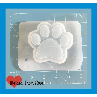 Large Paw Deep Soap, Bath Bomb Handmade Flexible Plastic Resin Mold Large Paw Deep Soap, Bath Bomb Handmade Flexible Plastic Resin Mold