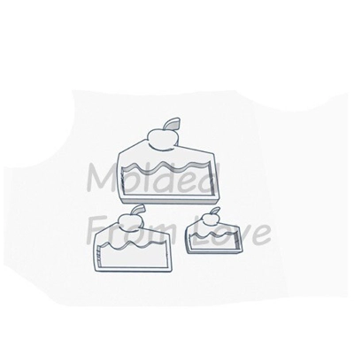 Kawaii Slice Of Cake Shaker STL File For 3-D Printing File Only Not the Pieces Kawaii Slice Of Cake Shaker STL File For 3-D Printing File Only Not the Pieces