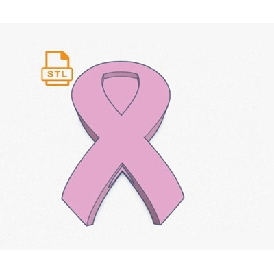 Awareness Ribbon Straw Topper Buddy STL file For 3D printing Awareness Ribbon Straw Topper Buddy STL file For 3D printing