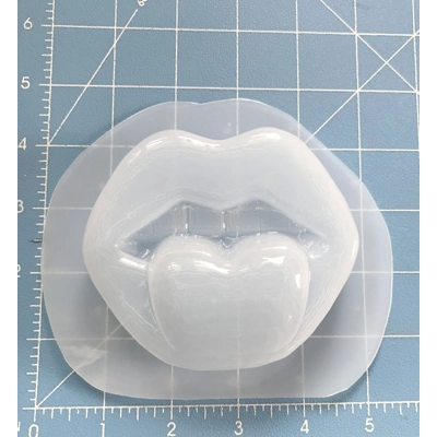 Sexy Lips with Tongue Soap Or Bath Bomb Handmade Plastic Resin Mold