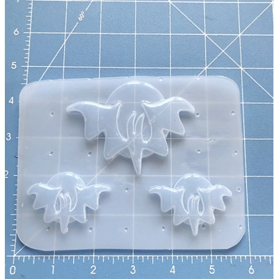 NEW! Mid Century Retro Style Bat on Moon and 2 small Left and Right Handmade Plastic Resin Mold NEW! Mid Century Retro Style Bat on Moon and 2 small Left and Right Handmade Plastic Resin Mold