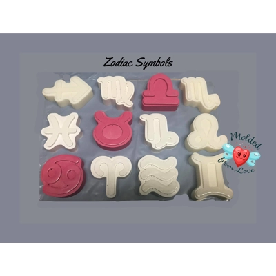 Zodiac Symbols Soap/ Bath Bomb Handmade Plastic Mold Zodiac Symbols Soap/ Bath Bomb Handmade Plastic Mold