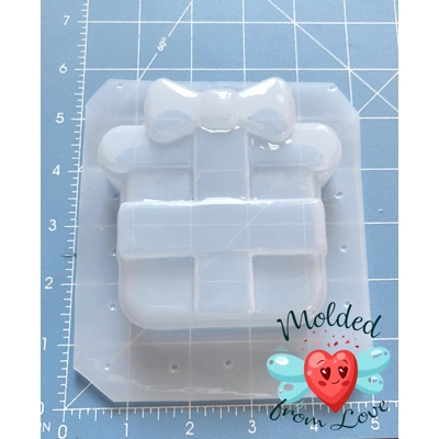 Gift Box or Present Soap Or Bath Bomb Handmade Plastic Resin Mold Gift Box or Present Soap Or Bath Bomb Handmade Plastic Resin Mold