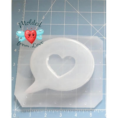 Love Speech Bubble Soap Or Bath Bomb Handmade Plastic Resin Mold Love Speech Bubble Soap Or Bath Bomb Handmade Plastic Resin Mold