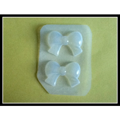 Kawaii Double Puffy Kawaii Bows Flexible Plastic Handmade Resin Mold- Kawaii Double Puffy Kawaii Bows Flexible Plastic Handmade Resin Mold-