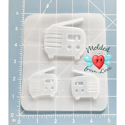Set of 3 Retro Vintage Radios Handmade Plastic Mold Set of 3 Retro Vintage Radios Handmade Plastic Mold