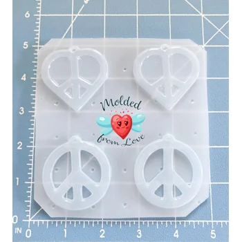 Set of 2 Peace Sig..