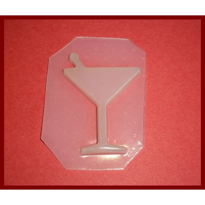 Set of 2 Cute Little Marini Glass Plastic Resin Mold