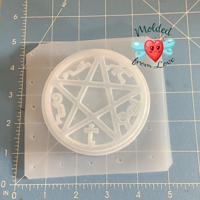 Super Natural Devil Trap Symbol Soap Or Bath Bomb Handmade Plastic Resin Mold Super Natural Devil Trap Symbol Soap Or Bath Bomb Handmade Plastic Resin Mold
