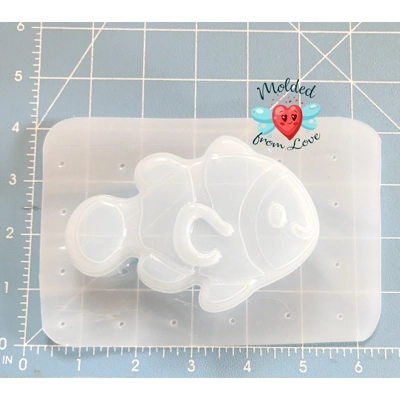 Cute Little Clown Fish Soap Or Bath Bomb Handmade Plastic Resin Mold