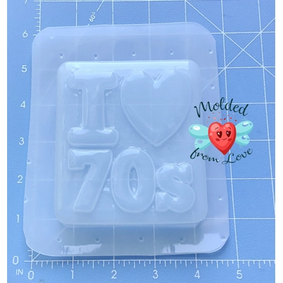 I Love the 70's Handmade Plastic Mold BathBomb Mold | Plastic Mold | Soap Mold | Chocolate Mold | C I Love the 70's Handmade Plastic Mold BathBomb Mold | Plastic Mold | Soap Mold | Chocolate Mold | C