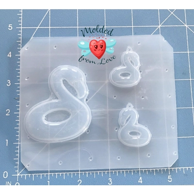 Flamingo Floatie Brooch and Earrings Set handmade Plastic Mold Flamingo Floatie Brooch and Earrings Set handmade Plastic Mold