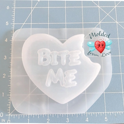 BITE ME Soap Or Bath Bomb Handmade Plastic Resin Mold