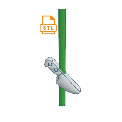 Butcher Knife Straw Topper Buddy STL file For 3D printing Butcher Knife Straw Topper Buddy STL file For 3D printing