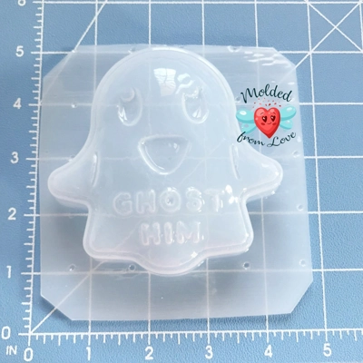 Ghost Him Kawaii Ghost Handmade Plastic Mold BathBomb Mold | Plastic Mold | Soap Mold | Chocolate M Ghost Him Kawaii Ghost Handmade Plastic Mold BathBomb Mold | Plastic Mold | Soap Mold | Chocolate M