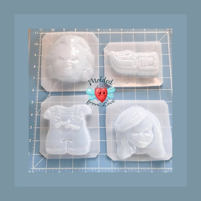 Retro Boy and Girl Horror Dolls Soap/Bath bomb/Clay/Wax/Chocolates/Plaster/ Handmade Plastic Mold Retro Boy and Girl Horror Dolls Soap/Bath bomb/Clay/Wax/Chocolates/Plaster/ Handmade Plastic Mold