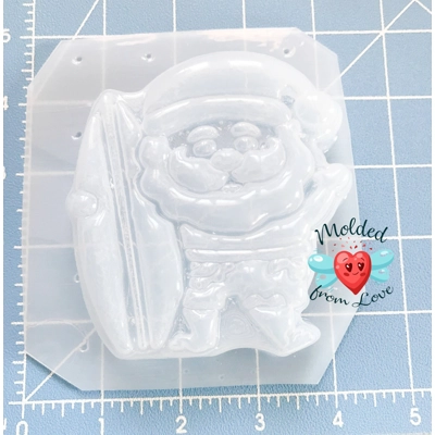 Christmas In July Surfin' Santa Handmade Plastic Mold BathBomb Mold | Plastic Mold | Soap Mold | Cho Christmas In July Surfin' Santa Handmade Plastic Mold BathBomb Mold | Plastic Mold | Soap Mold | Cho